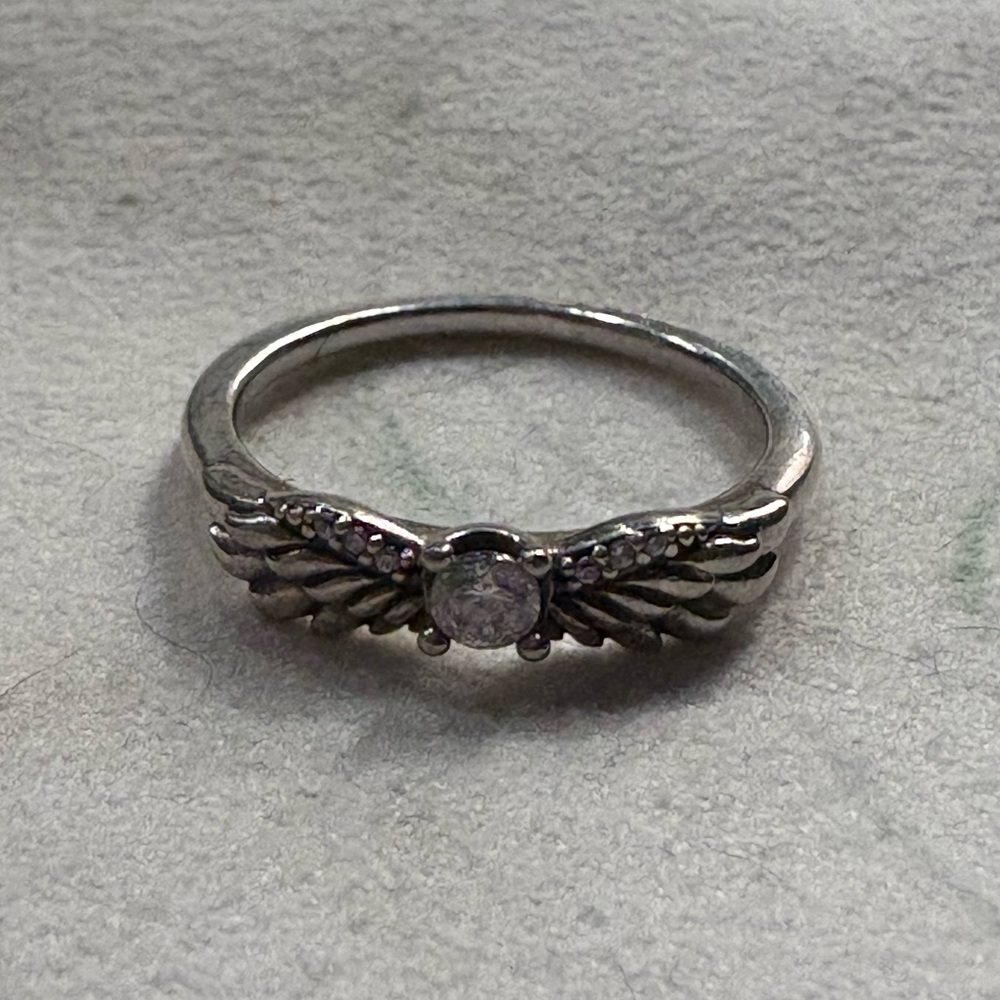 Pandora Sparkling Angel Wings Ring